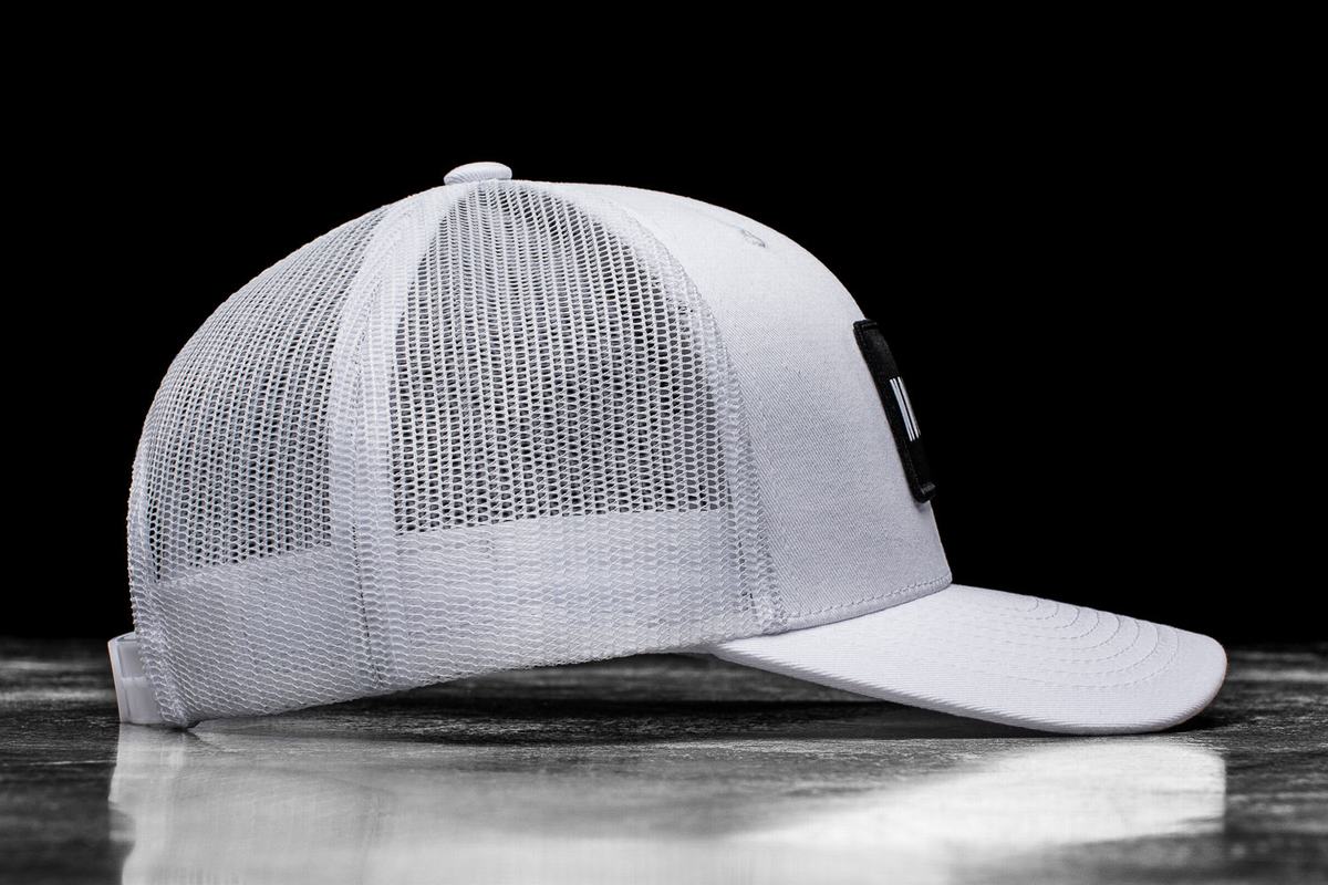 Nobull Curved-Brim Trucker Men's Hats White | Australia (WP2694)